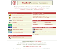Tablet Screenshot of genome-www.stanford.edu
