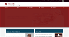 Desktop Screenshot of hematology.stanford.edu