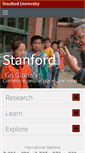 Mobile Screenshot of global.stanford.edu