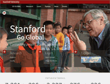 Tablet Screenshot of global.stanford.edu