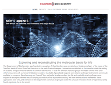 Tablet Screenshot of biochemistry.stanford.edu