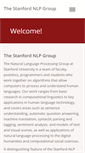 Mobile Screenshot of nlp.stanford.edu