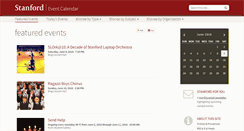 Desktop Screenshot of events-prod.stanford.edu