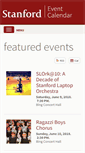 Mobile Screenshot of events-prod.stanford.edu