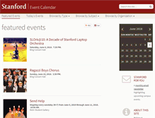 Tablet Screenshot of events-prod.stanford.edu