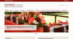 Desktop Screenshot of economics.stanford.edu