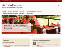 Tablet Screenshot of economics.stanford.edu
