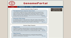 Desktop Screenshot of genomeportal.stanford.edu