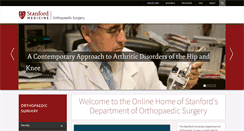 Desktop Screenshot of ortho.stanford.edu