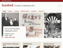 Tablet Screenshot of founders.stanford.edu