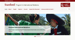 Desktop Screenshot of internationalrelations.stanford.edu