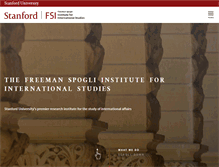 Tablet Screenshot of fsi.stanford.edu