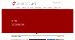 Desktop Screenshot of live.stanford.edu