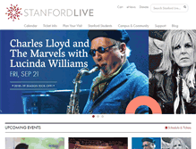 Tablet Screenshot of live.stanford.edu