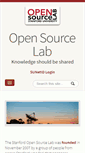 Mobile Screenshot of opensource.stanford.edu