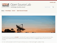 Tablet Screenshot of opensource.stanford.edu