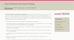 Desktop Screenshot of crceducation.stanford.edu