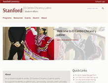 Tablet Screenshot of elcentro.stanford.edu