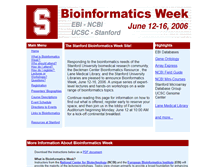 Tablet Screenshot of bioinfoweek.stanford.edu