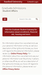 Mobile Screenshot of gradadmissions.stanford.edu