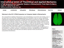 Tablet Screenshot of iutam.stanford.edu