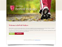 Tablet Screenshot of bewellwalkers.stanford.edu