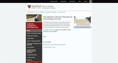Desktop Screenshot of clinicalchemistry.stanford.edu