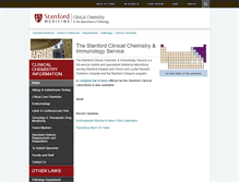 Tablet Screenshot of clinicalchemistry.stanford.edu