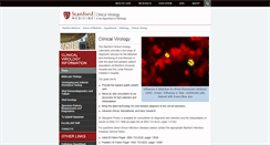 Desktop Screenshot of clinicalvirology.stanford.edu