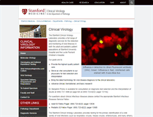 Tablet Screenshot of clinicalvirology.stanford.edu