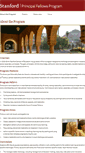 Mobile Screenshot of principalfellows.stanford.edu