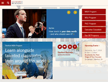 Tablet Screenshot of gsb.stanford.edu