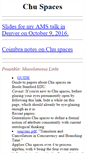 Mobile Screenshot of chu.stanford.edu