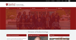 Desktop Screenshot of endocrinology.stanford.edu