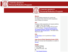 Tablet Screenshot of personalrobotics.stanford.edu