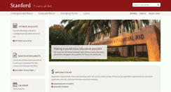 Desktop Screenshot of financialaid.stanford.edu