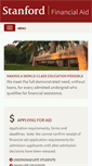 Mobile Screenshot of financialaid.stanford.edu