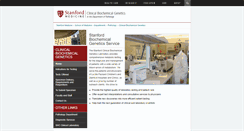 Desktop Screenshot of biochemgenetics.stanford.edu