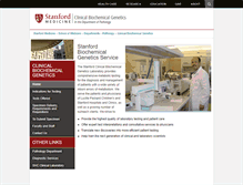 Tablet Screenshot of biochemgenetics.stanford.edu