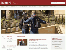 Tablet Screenshot of parents.stanford.edu