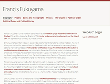 Tablet Screenshot of fukuyama.stanford.edu