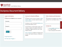 Tablet Screenshot of docxpress.stanford.edu