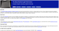 Desktop Screenshot of lightfield.stanford.edu