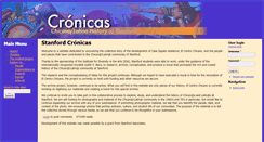 Desktop Screenshot of cronicas.stanford.edu