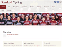 Tablet Screenshot of cycling.stanford.edu