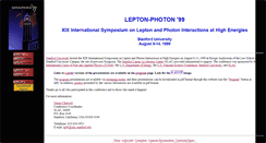 Desktop Screenshot of lp99.slac.stanford.edu