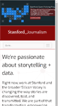 Mobile Screenshot of journalism.stanford.edu