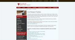 Desktop Screenshot of corefacilities.stanford.edu
