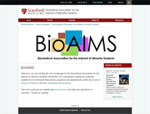 Tablet Screenshot of bioaims.stanford.edu