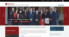 Desktop Screenshot of plasticsurgery.stanford.edu